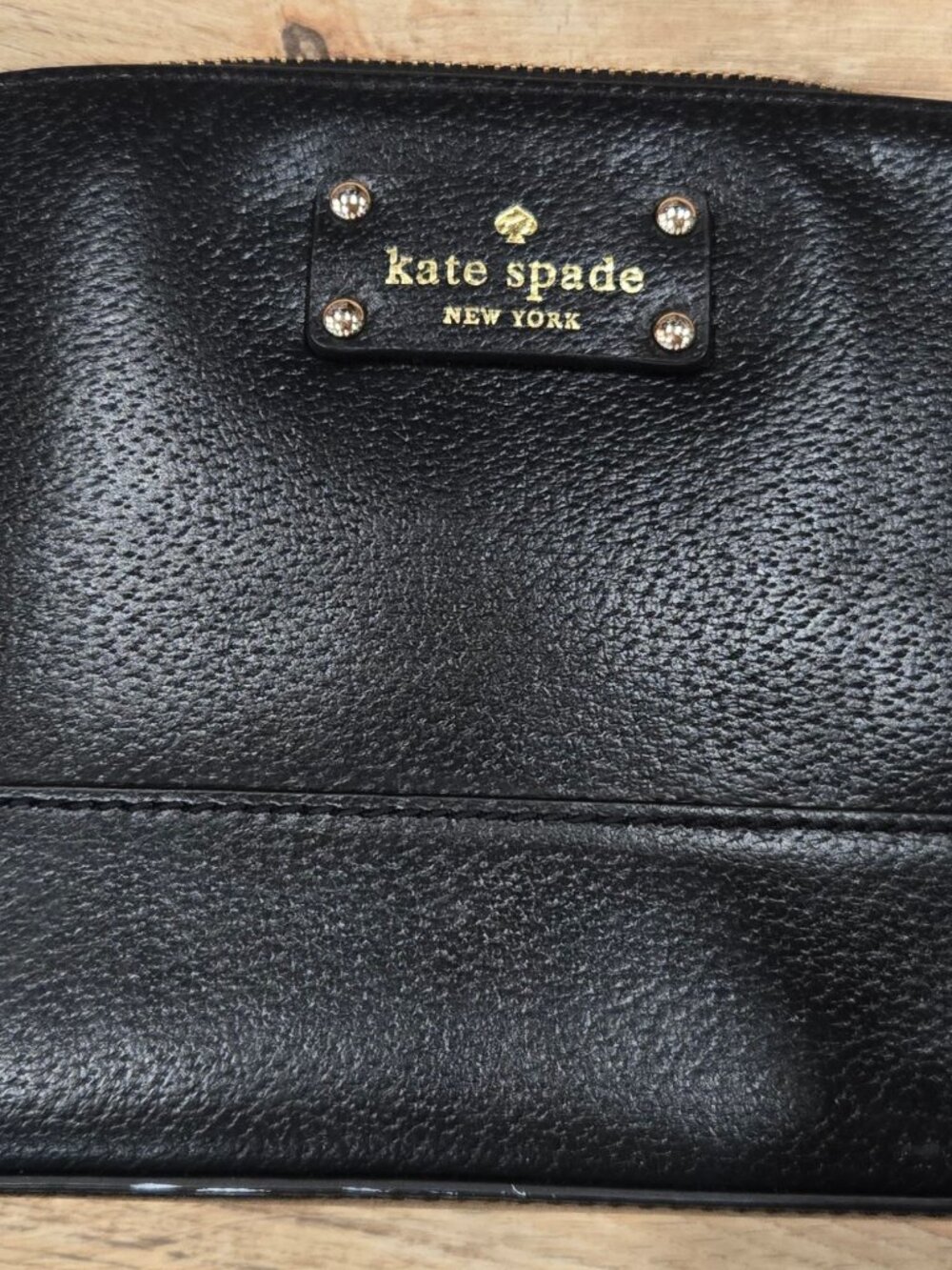 Kate Spade New York Black Pebbled Crossbody Purse (#134)